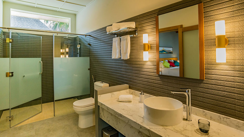 Family Villa Bathroom - Fiyavalhu Resort Maldives Family Villa Bathroom - Fiyavalhu Resort Maldives